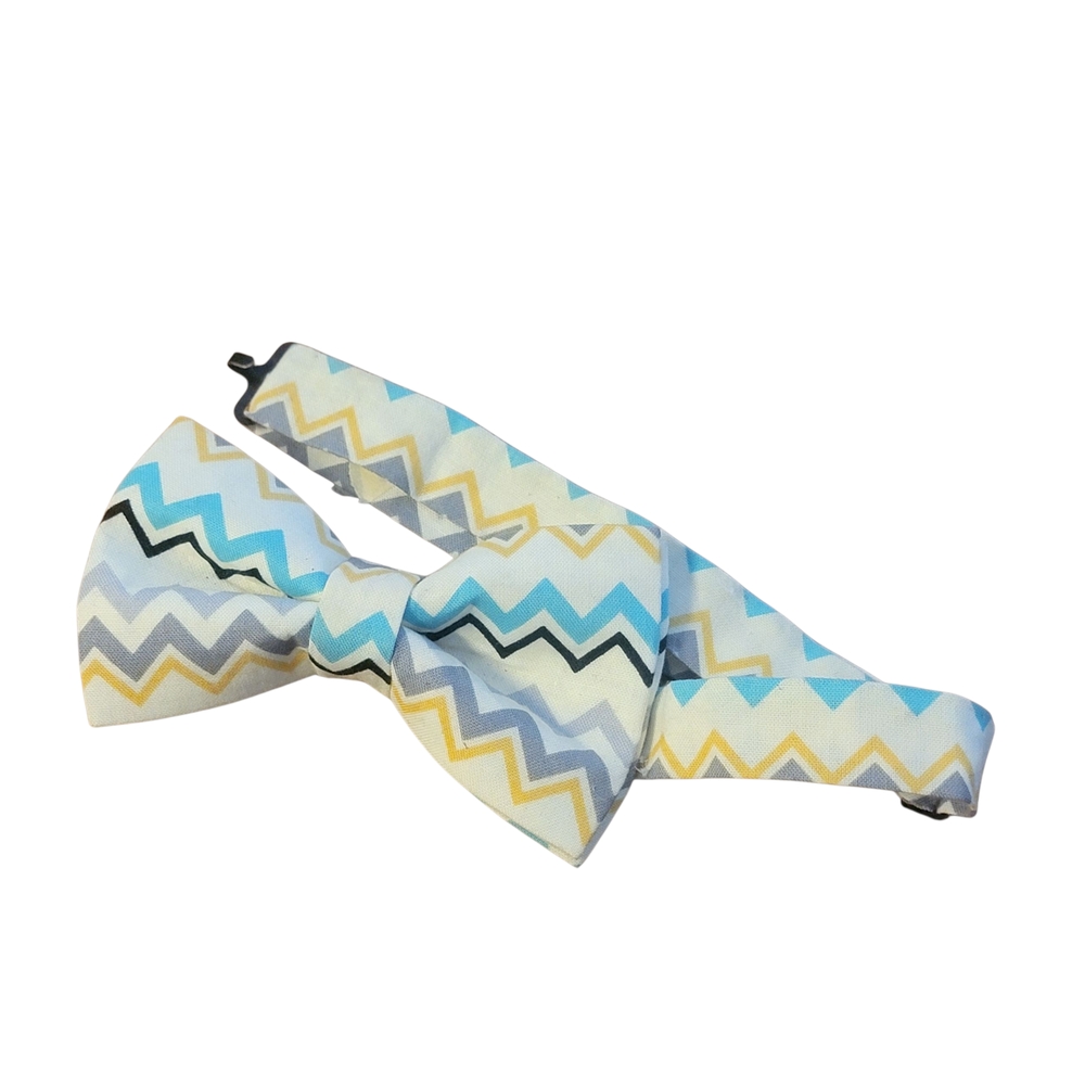 Chevron Patterned Kids Bow Tie
